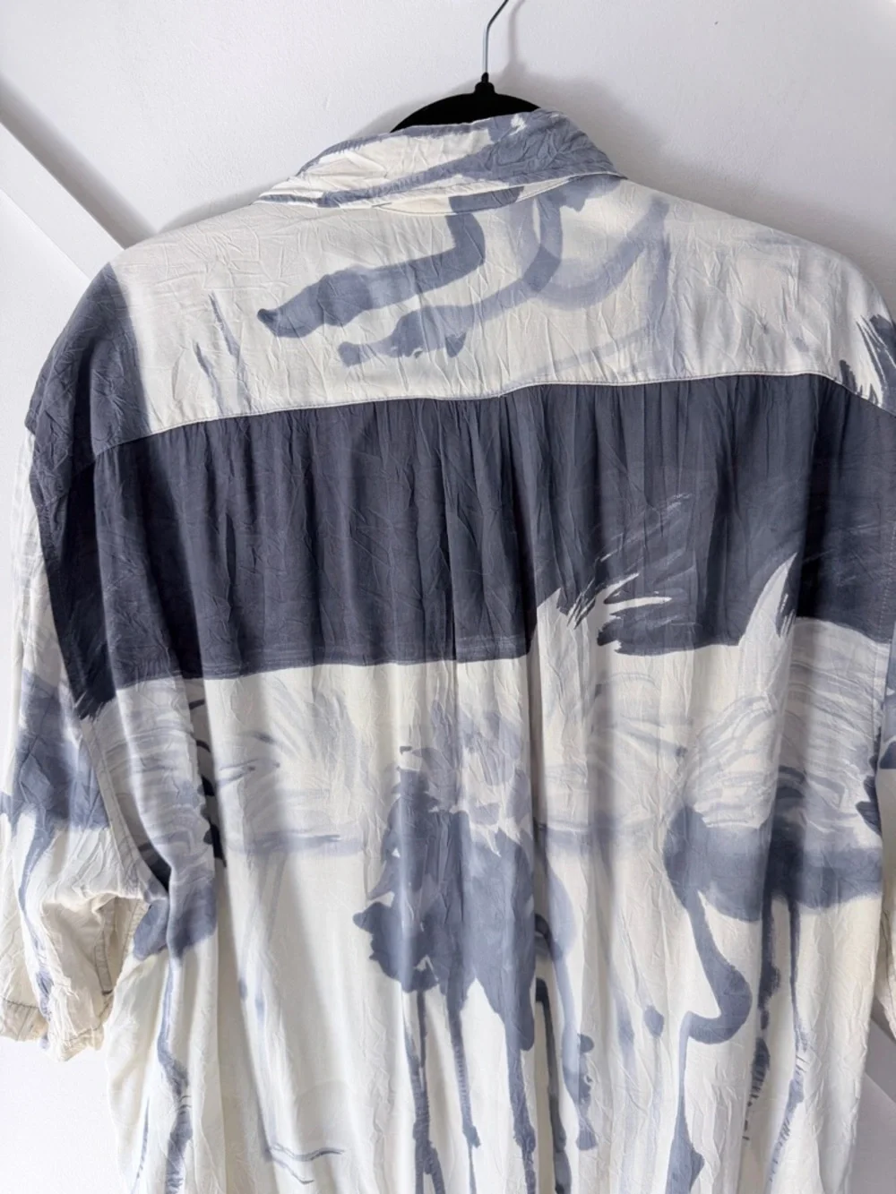 Vintage Jams World Flamingo Print Hawaiian Shirt - L | Rayon Tropical Button-Up - Picture 10 of 15